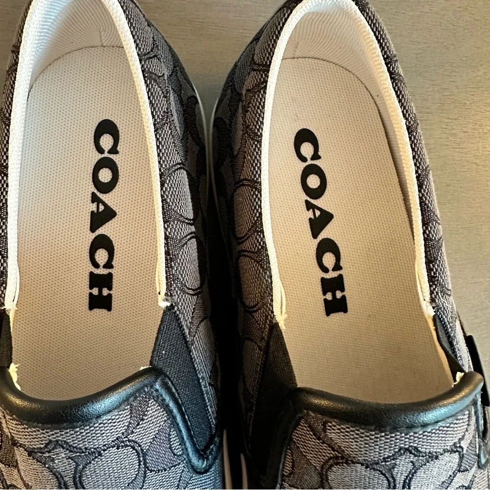 Coach Jacquard Slip-on Skate Shoes NWOB Men's 8.5